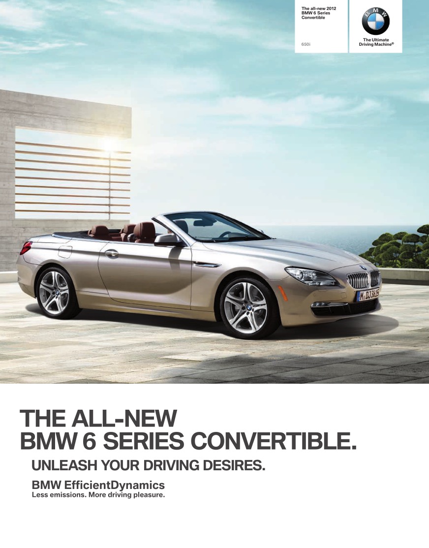 2012 BMW 6-Series Convertible Brochure
